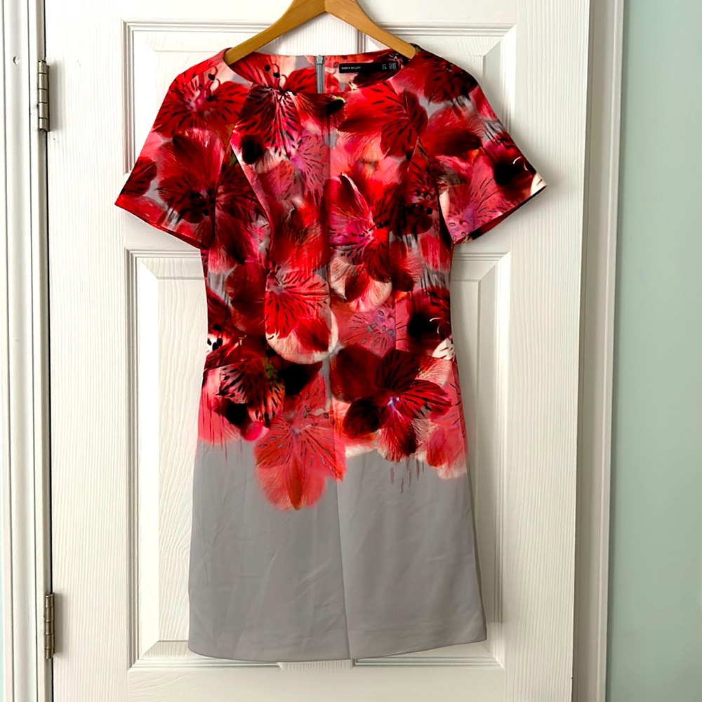 Karen Millen short sleeve floral mini dress